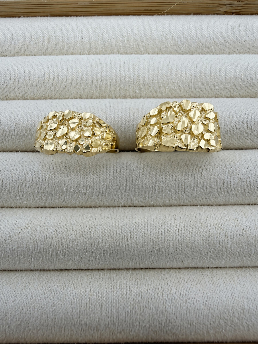 10K Yellow Gold Nugget Ring