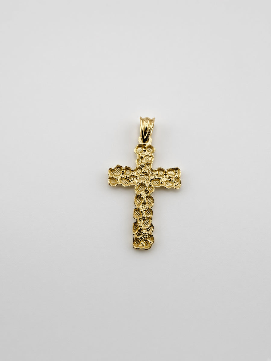 10kt Gold Nugget cross
