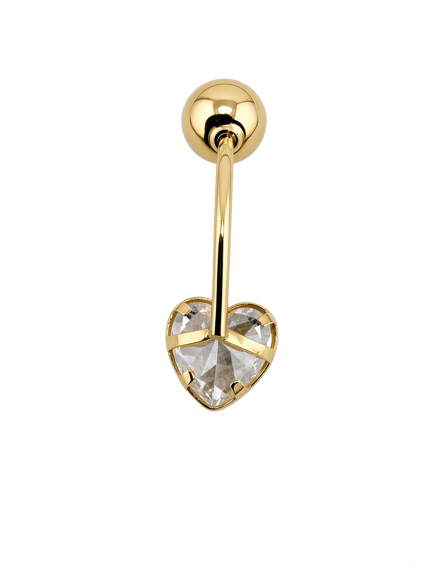 14kt Yellow Gold Belly Button Piercing