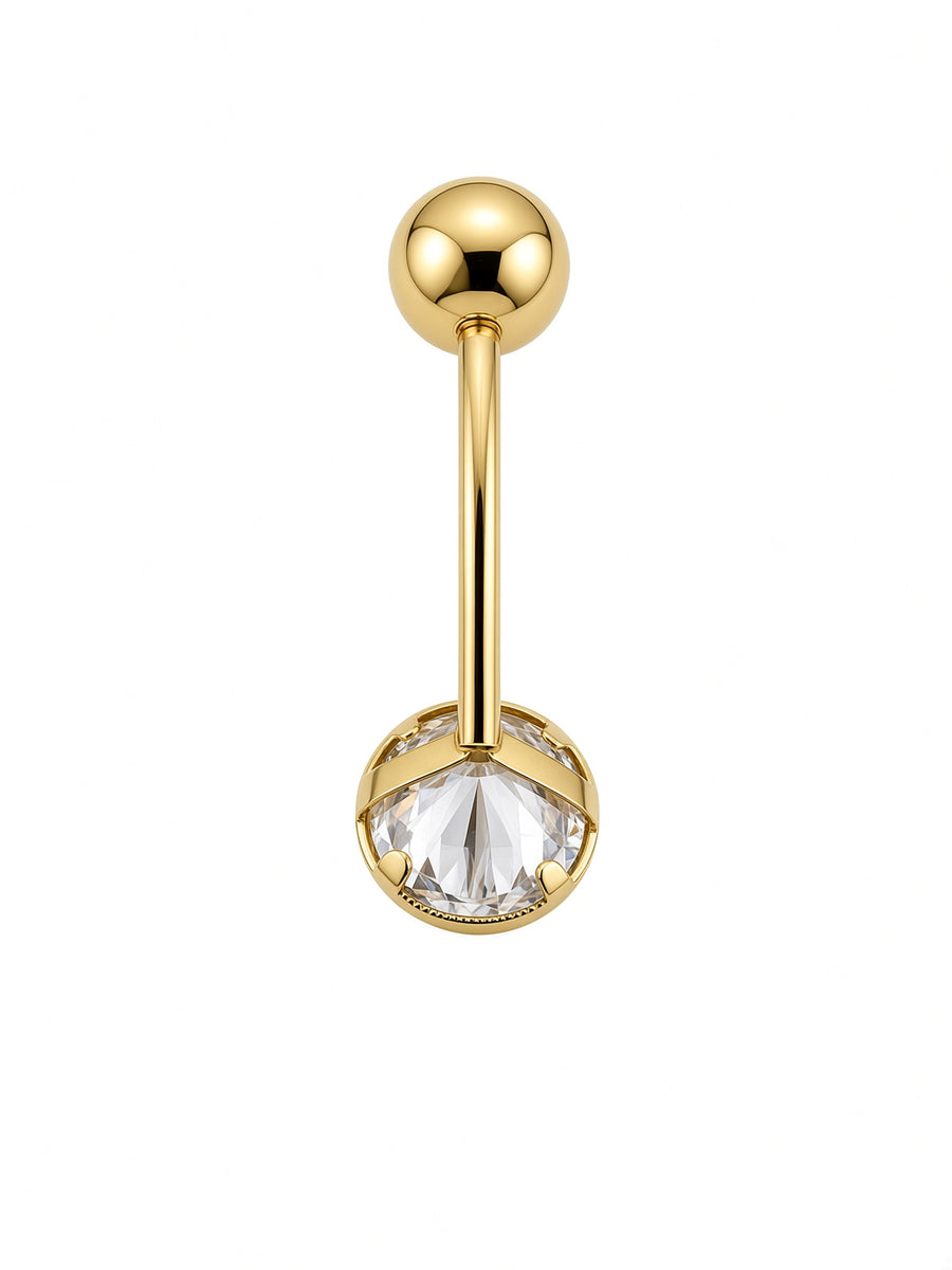 14kt Yellow Gold Belly Button Piercing