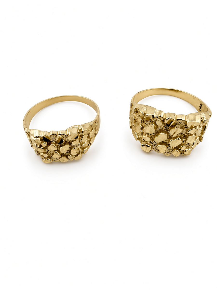 14kt Gold Nugget Rings