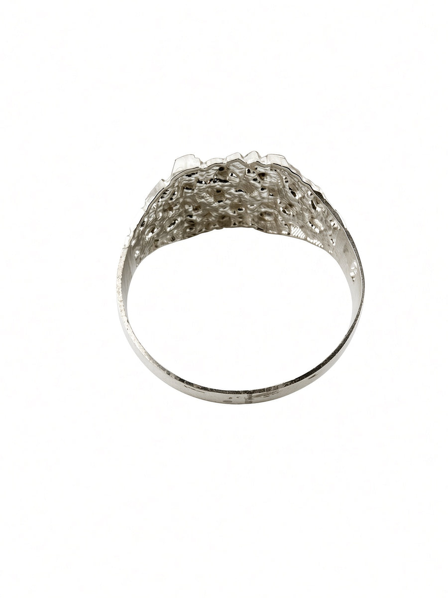 925 Sterling Silver Nugget Ring