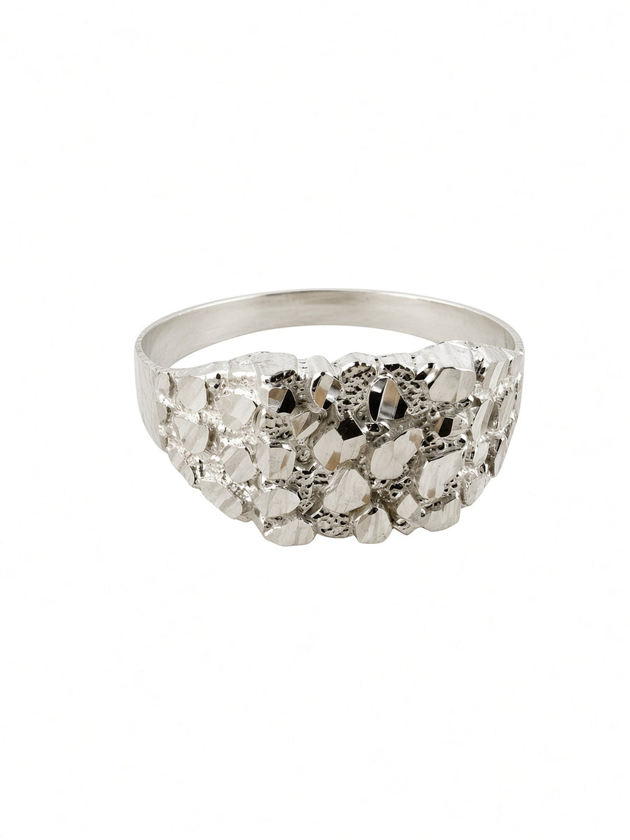 925 Sterling Silver Nugget Ring