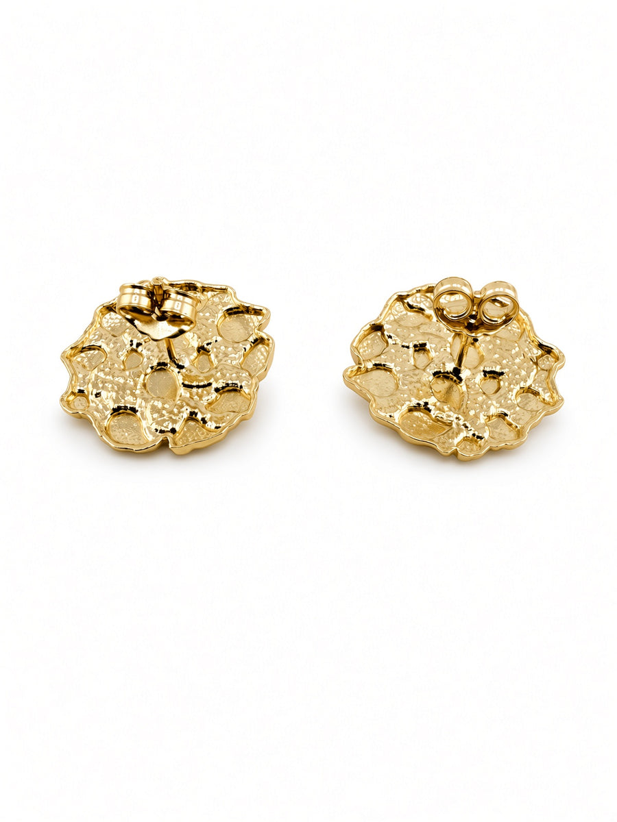 10kt Nugget Stud Earrings
