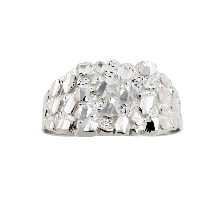 925 Sterling Silver Nugget Ring