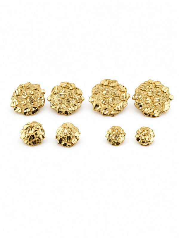 10kt Nugget Stud Earrings