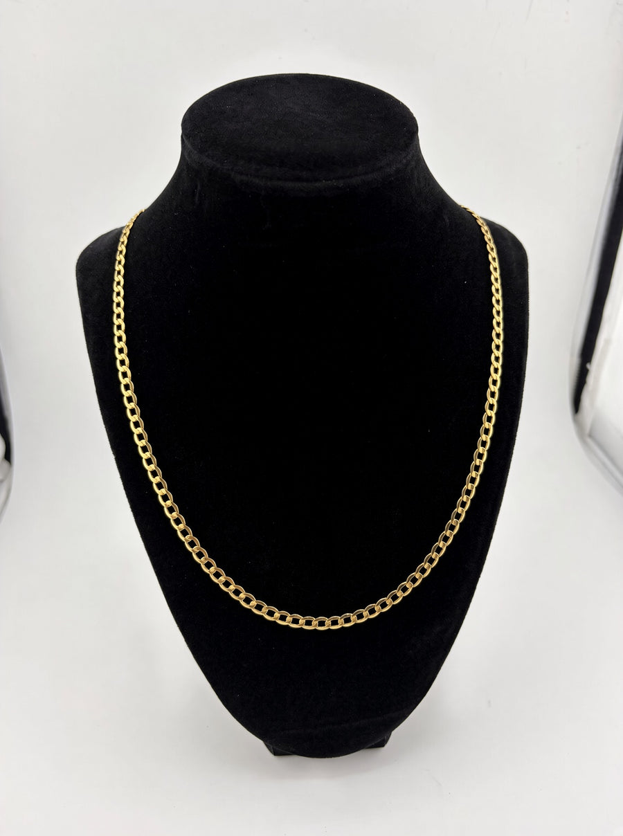 10K Yellow Gold Curb Chain – 4.5mm