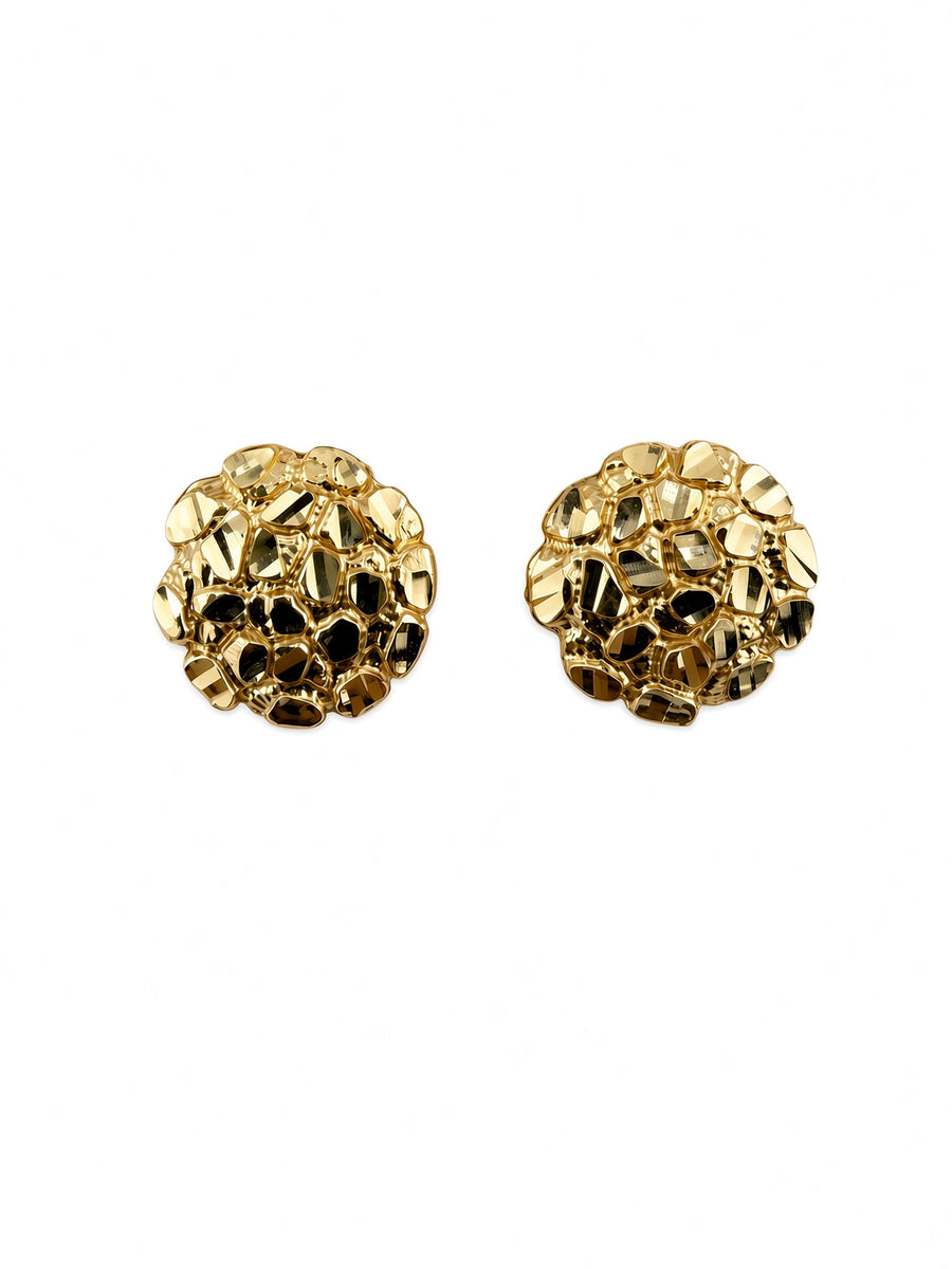 10kt Nugget Stud Earrings