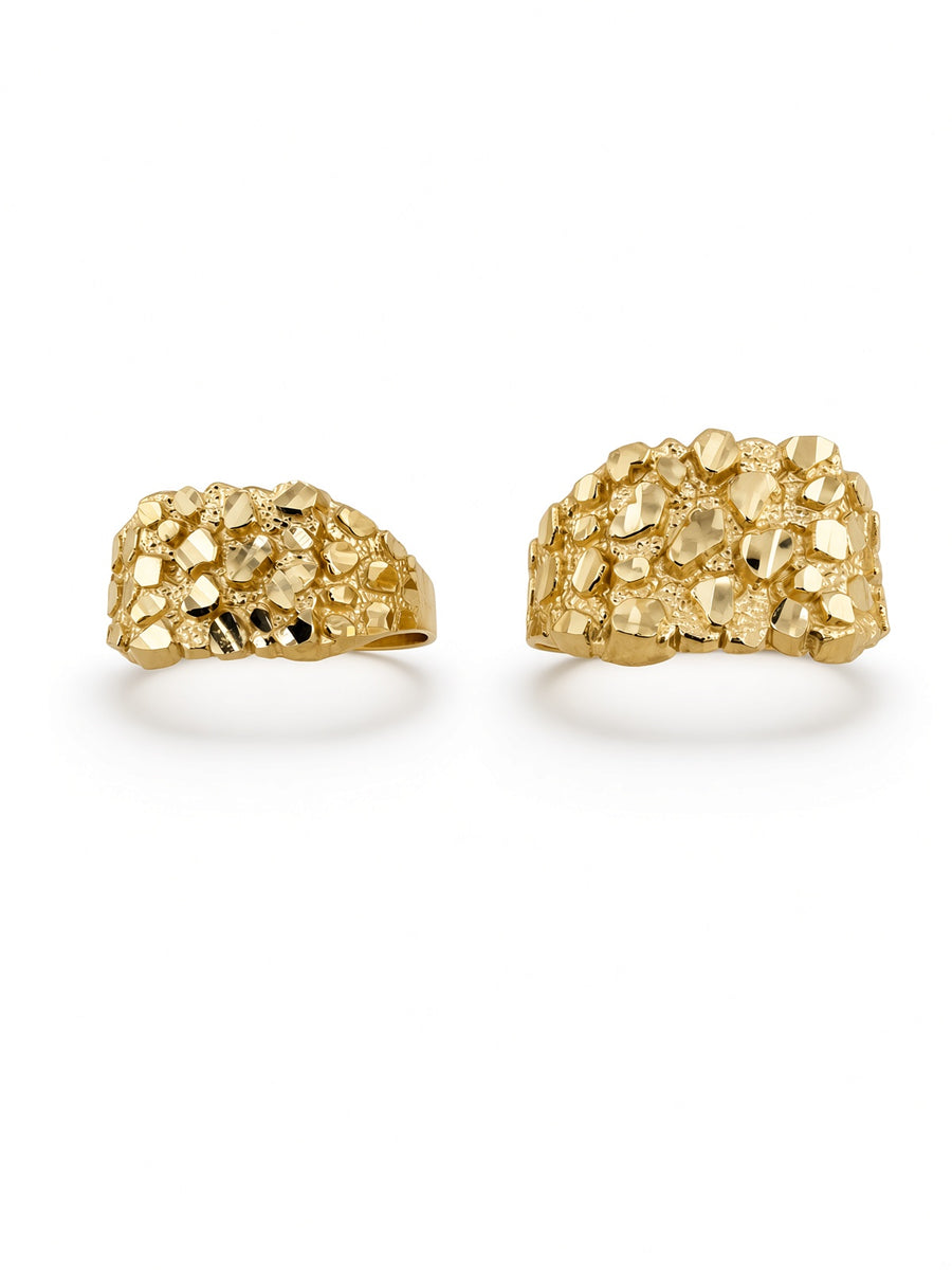 14kt Gold Nugget Rings